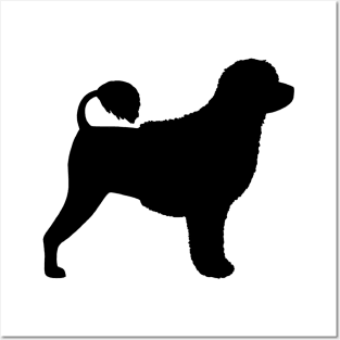 Portuguese Water Dog Silhouette Posters and Art